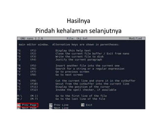 Hasilnya
Pindah kehalaman selanjutnya
 