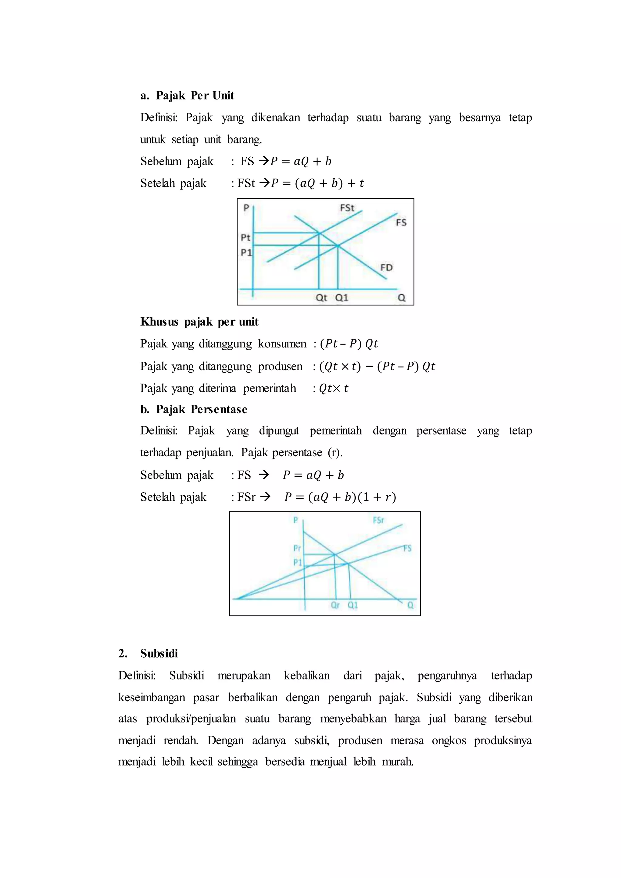 Penggunaan Fungsi Linier dalam Ekonomi | DOCX