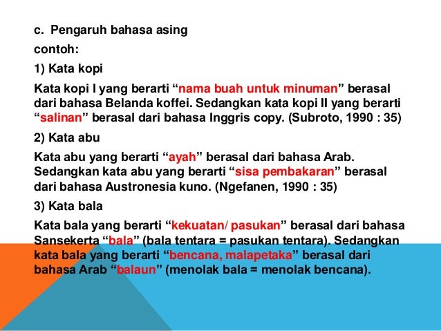 Penggunaan homonim bahasa indonesia dalam kalimat