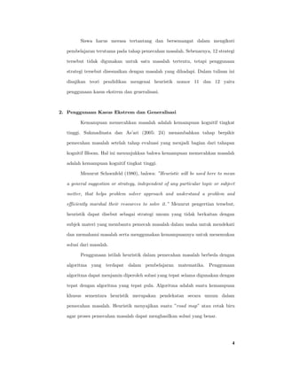 Penggunaan Kasus Ekstrem dan Generalisasi | PDF