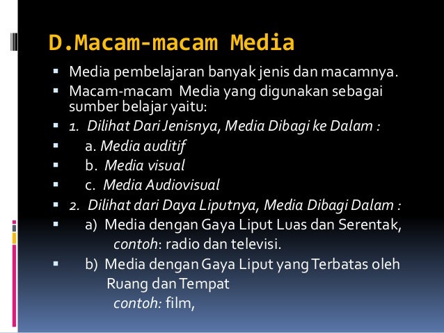 Contoh Sumber Belajar Dan Media Pembelajaran - Cara Mengajarku