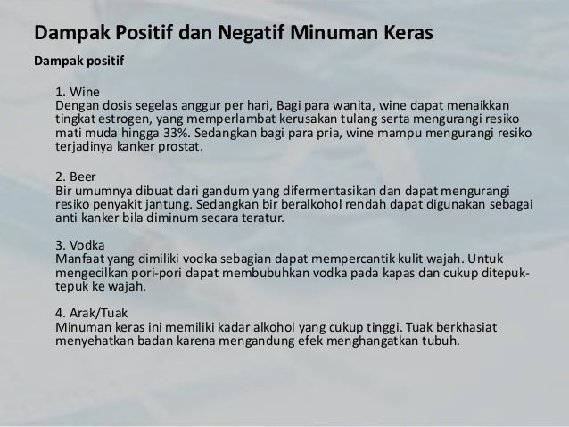 efek minuman keras pada tubuh