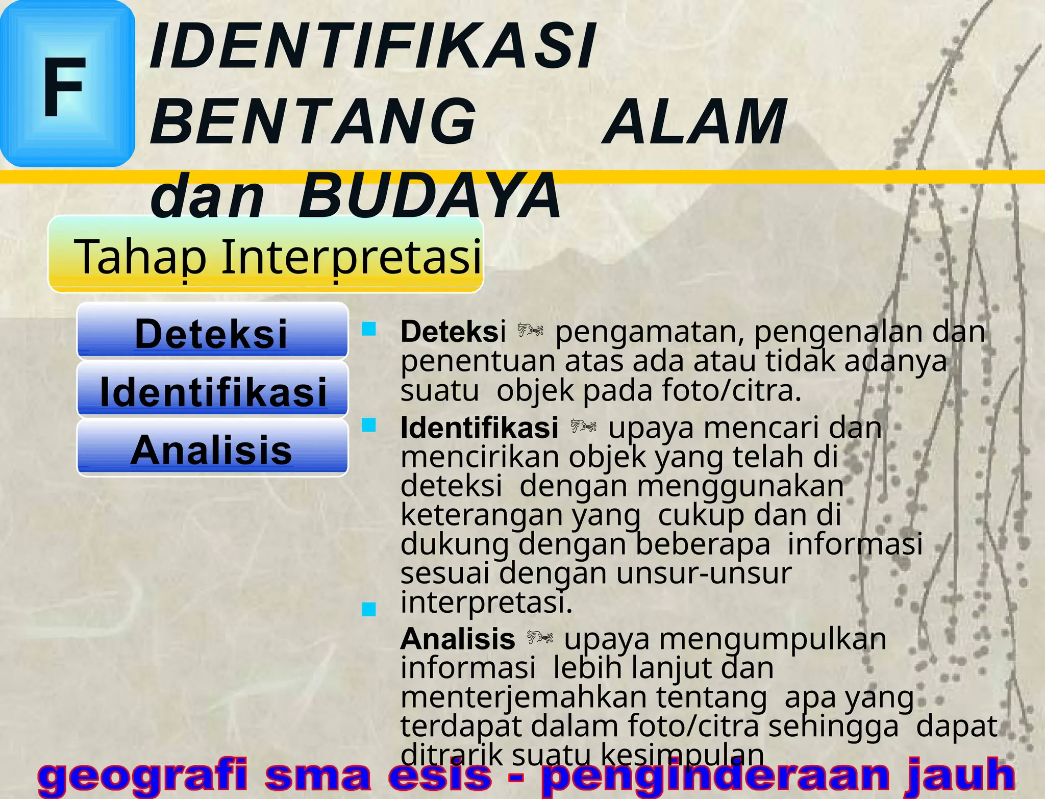 penginderaan jauh kelas dan sistem SIG sistem informasi geografis | PPT