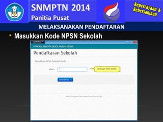 MELAKSANAKAN PENDAFTARAN


Masukkan Kode NPSN Sekolah

 