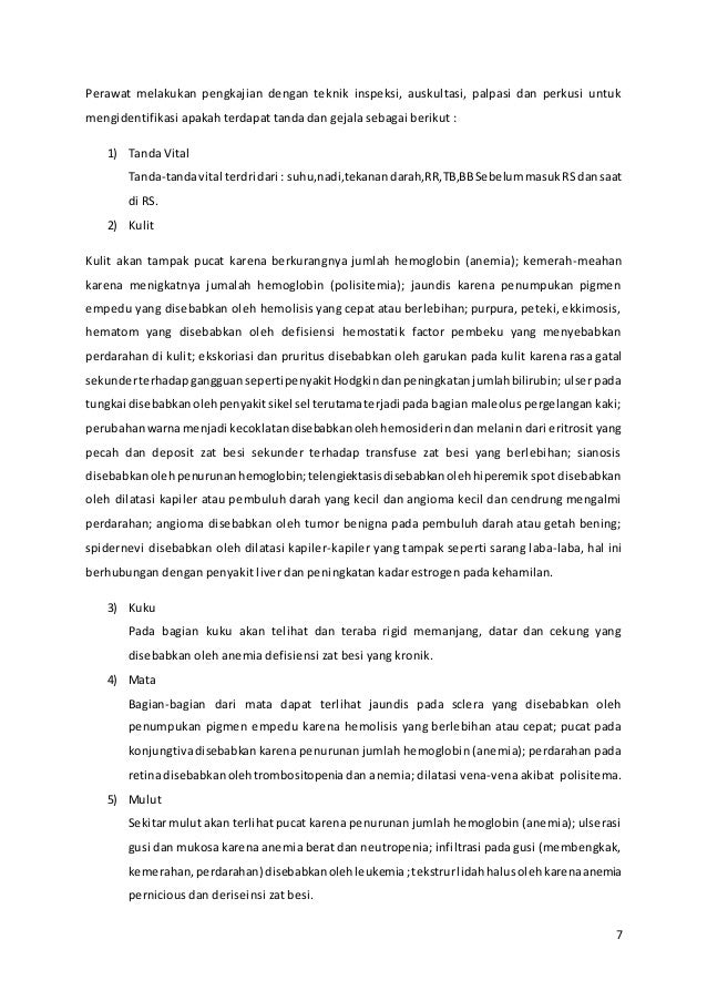 Pengkajian pada sistem IMUN DAN HEMATOLOGI Pengkajian pada sistem IMUN DAN HEMATOLOGI