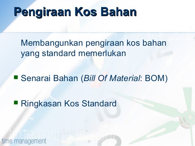 Pengkosan produk 2 pengiraan kos