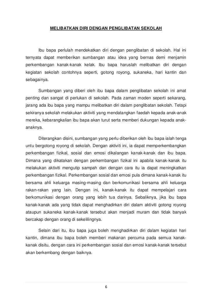 Contoh Aktiviti Melibatkan Ibu Bapa Di Taska