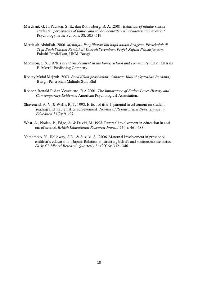 Penglibatan ibu bapa dalam pembelajaran anak anak kajian perbandinganu2026