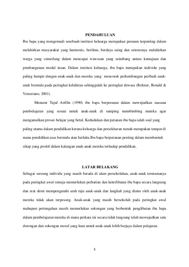 Penglibatan ibu bapa dalam pembelajaran anak anak kajian perbandinganu2026