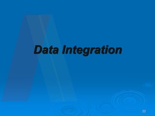 22
Data Integration
 