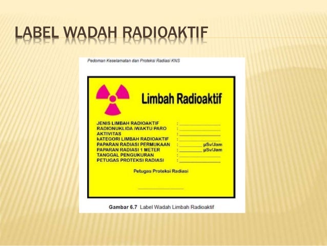 Pengolahan limbah  radioaktif  kedokteran nuklir