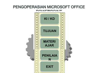 KI / KD
TUJUAN
MATERI
AJAR
PENILAIA
N
EXIT
 
