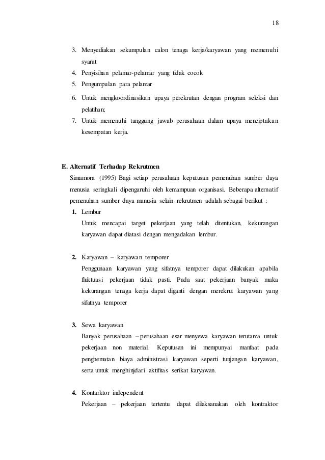 Rekrutmen Sdm