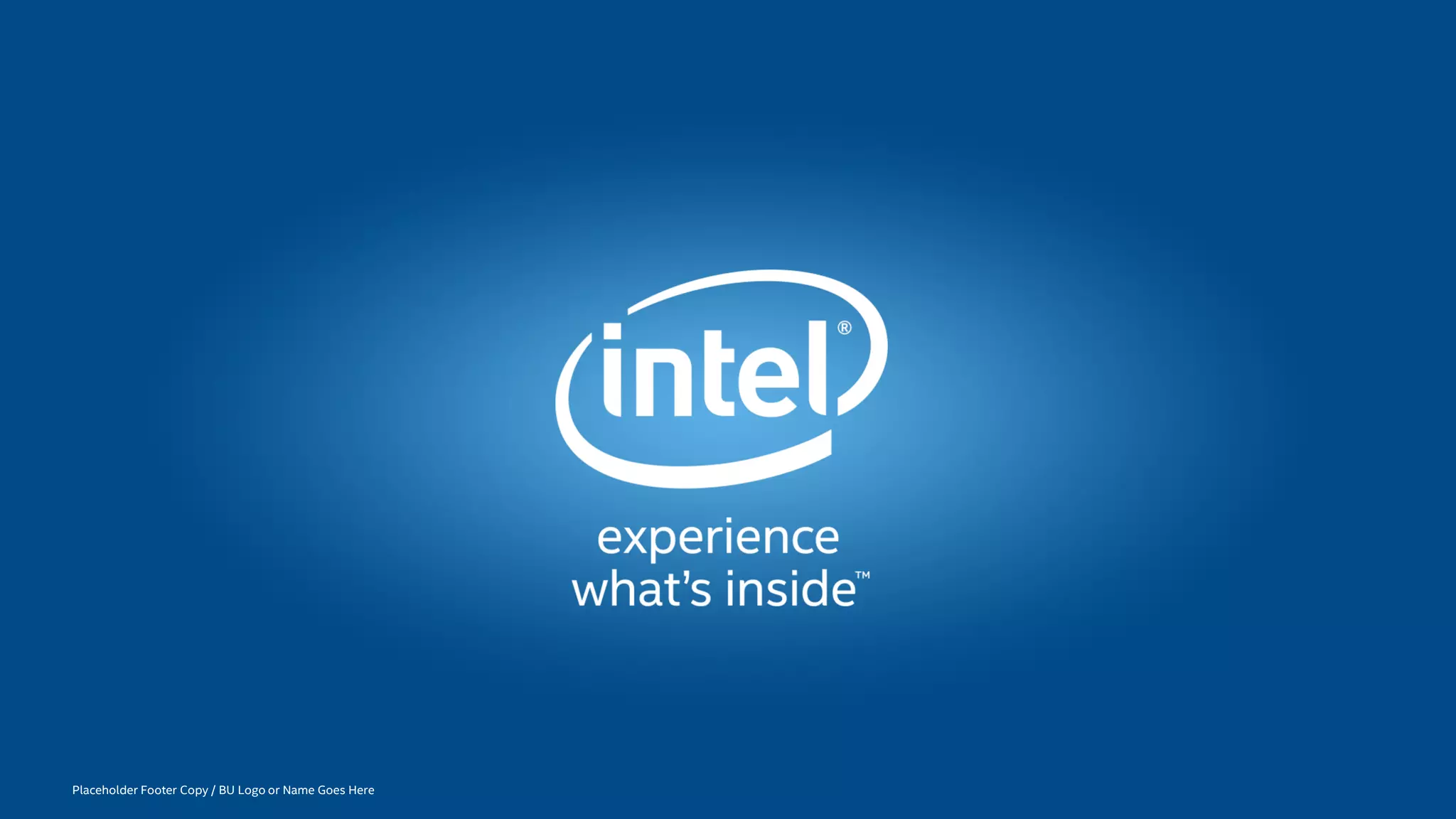 Placeholder Footer Copy / BU Logo or Name Goes Here
 