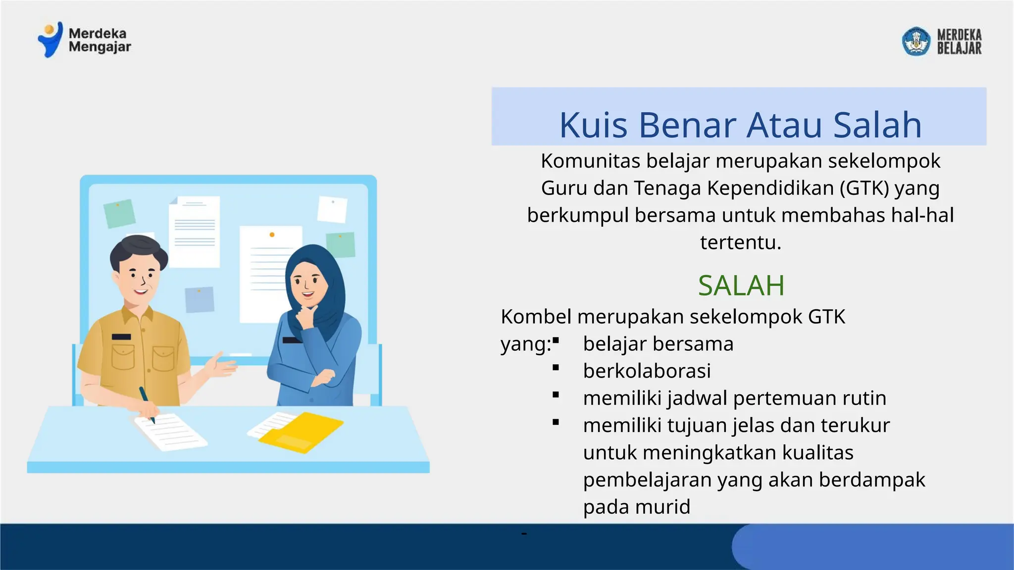 Penguatan Komunitas Belajar, Apa itu Komunitas Belajar, Fokus Komunitas
