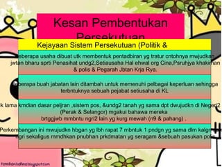Pengubahsuaian Dalam Pentadbiran Dlm Eko Dan Politik