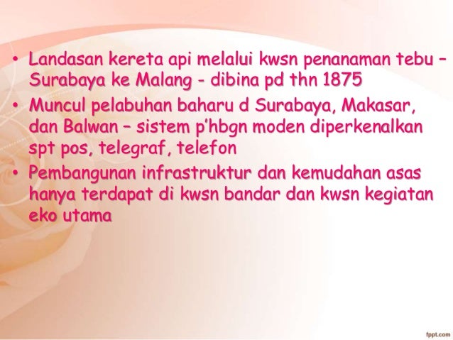 Sejarah penggal 2 stpm-Pengubahsuaian di indonesia