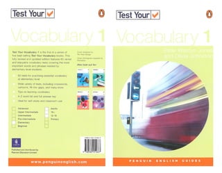 Penguin   test your vocabulary 1 elementary