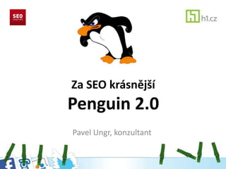 Za SEO krásnější
Penguin 2.0
Pavel Ungr, konzultant
 