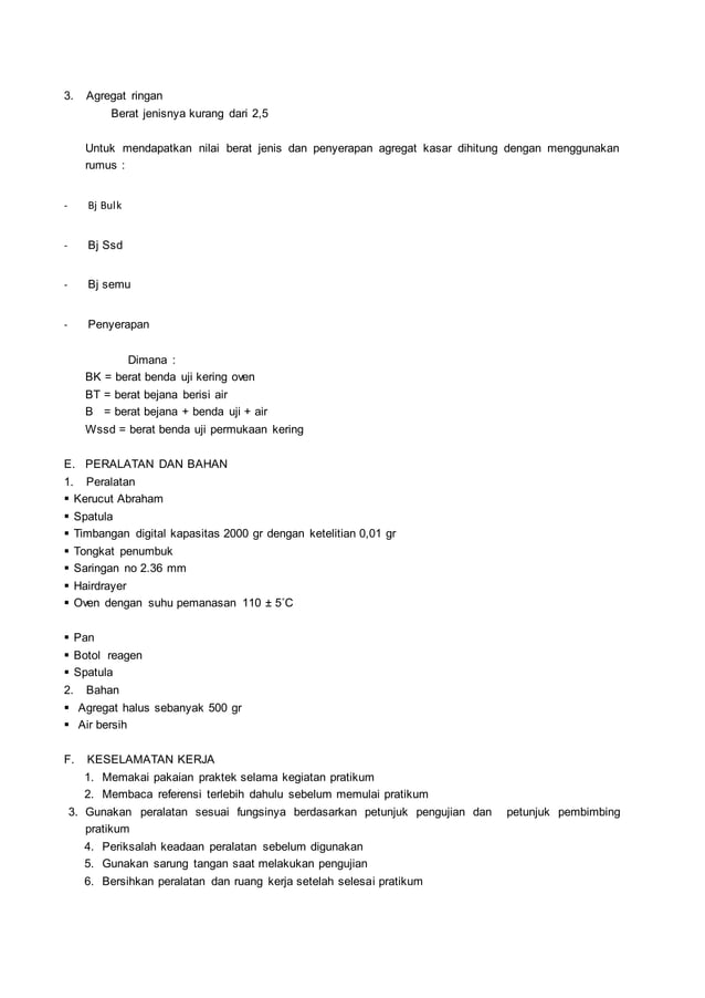 Pengujian berat jenis dan penyerapan PDF