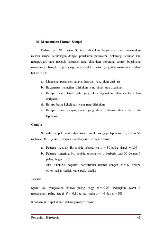 Pengujian Hipotesis (Makalah Pengantar Statistika)
