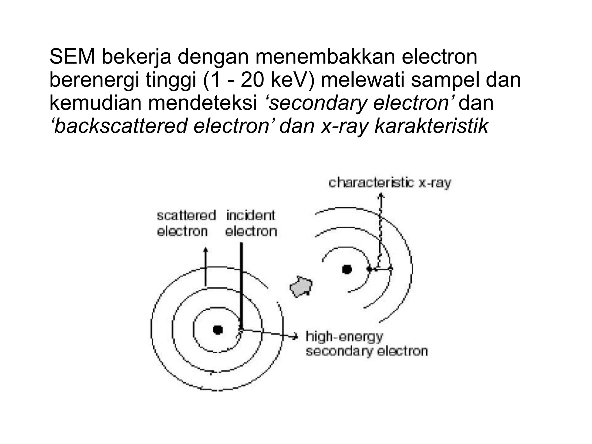 Pengujian material menggunakan SEM-EDX | PPTX