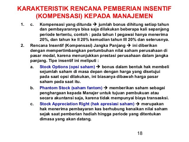 Opsi saham insentif dan kredit