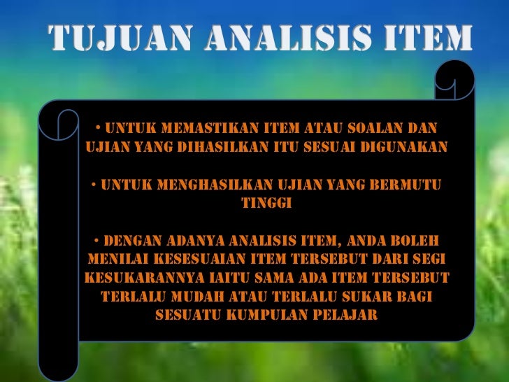 Pengukuran dan Penilaian Pengukuran dan Penilaian