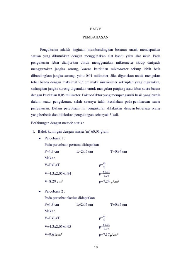 Laporan Praktikum Fisika Pengukuran Dasar Pada Benda Padat