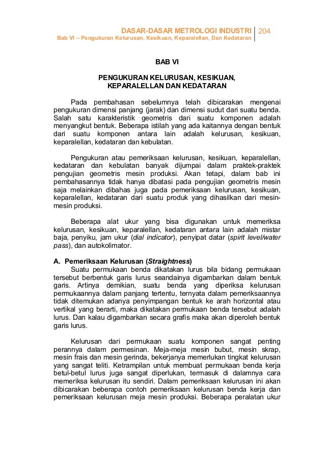 Jelaskan Cara Pengukuran Kerataan Permukaan Menggunakan Pupitas