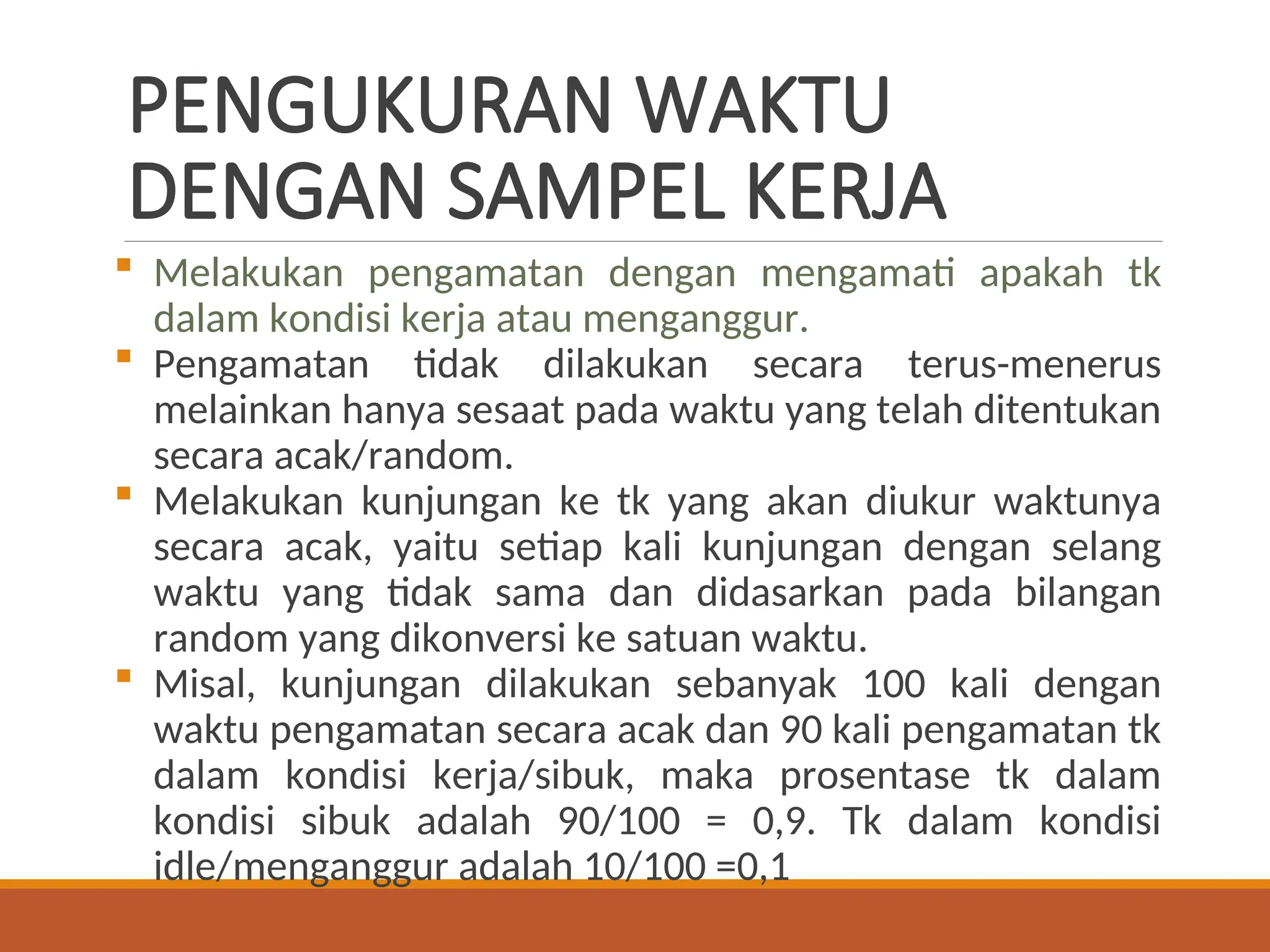 PENGUKURAN KERJA teknik industri indonesia | PPT