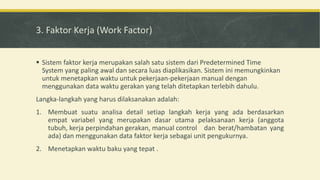 Pengukuran kerja tidak langsung | PPTX