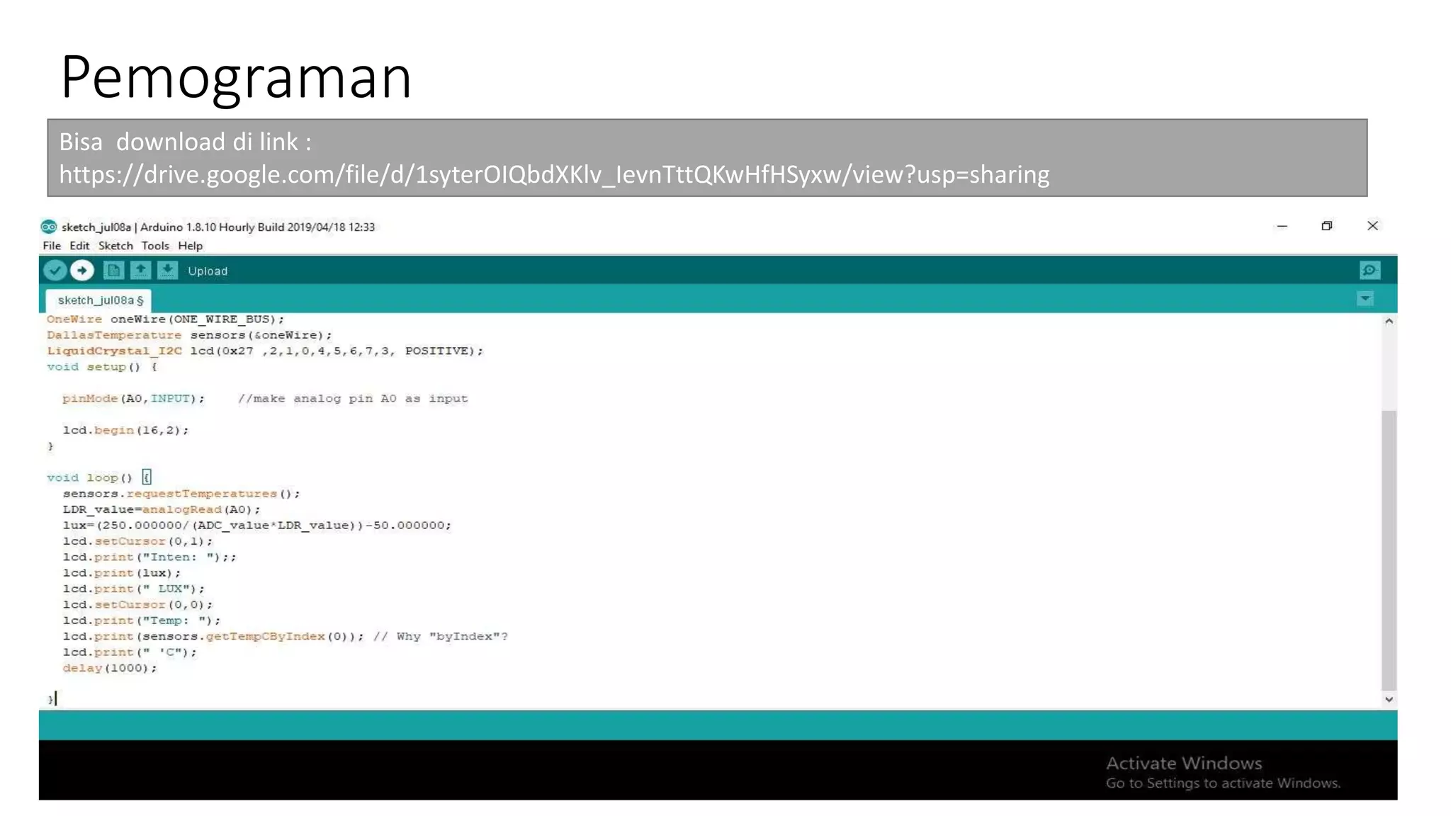 Pemograman
Bisa download di link :
https://drive.google.com/file/d/1syterOIQbdXKlv_IevnTttQKwHfHSyxw/view?usp=sharing