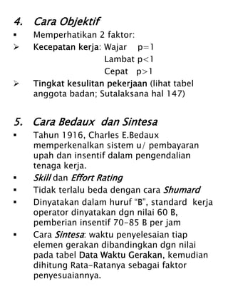 Pengukuran waktu kerja | PDF