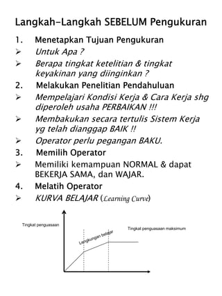 Pengukuran waktu kerja | PDF