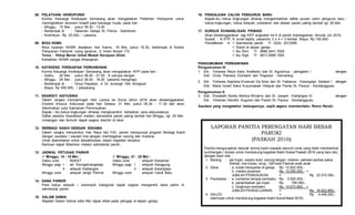 08. PELATIHAN HIDROPONIK
Komisi Keluarga Kevikepan Semarang akan mengadakan Pelatihan Hidroponik untuk
meningkatkan ekonomi kreatif para keluarga muda, pada hari :
- Minggu, 15 Mei : pukul 09.30 - 13.00
- Bertempat di : Halaman Gereja St. Petrus - Sambiroto
- Kontribusi Rp 25.000,- / peserta
09. MISA KKMK
Misa bulanan KKMK diadakan hari Kamis, 19 Mei, pukul 18.30, bertempat di Kantor
Pelayanan Pastoral, ruang Ignatius, Jl. Imam Bonjol 172.
Tema : Hidup Benar Untuk Masuk Kerajaan Allah.
Kehadiran KKMK sangat diharapkan.
10. KATEKESE PERSIAPAN PERKAWINAN
Komisi Keluarga Kevikepan Semarang akan mengadakan KPP pada hari :
- Sabtu, 28 Mei : pukul 08.00 - 21.00  sampai dengan
- Minggu, 29 Mei : pukul 08.00 - 16.00 (peserta menginap)
- Bertempat di : Girya Paseban, Jl. Dr. Ismangil 18A, Bongsari
- Biaya Rp 500.000,- / perpasang
11. EKARISTI ADIYUSWA
Dalam rangka memperingati Hari Lansia se Dunia tahun 2016 akan diselenggarakan
Ekaristi khusus Adiyuswa pada hari Selasa, 31 Mei, pukul 09.30 - 11.30 dan akan
diterimakan pula Sakramen Perminyakan.
Bapak / ibu ketua lingkungan diharap mengkoordinir kehadiran para adiyuswanya.
Daftar peserta diserahkan melalui sekretariat paroki paling lambat hari Minggu, tgl. 29 Mei.
Undangan dan formulir dapat segera diambil di loker.
12. BERBAGI KASIH DENGAN SESAMA
Dalam rangka menyambut Hari Raya Idul Fitri, paroki mempunyai program Berbagi Kasih
dengan saudara / saudari kita dengan membagikan sarung dan mukena.
Umat dipersilakan untuk berpartisipasi dalam kegiatan tersebut.
Bantuan dapat diberikan melalui sekretariat paroki.
13. JADWAL PETUGAS PARKIR
 Minggu, 14 - 15 Mei :  Minggu, 21 - 22 Mei :
Sabtu sore : BAKAT Sabtu sore : wilayah Kesatrian
Minggu pagi I : wil. Sisingamangaraja Minggu pagi I : wilayah Sanggung
II : wilayah Kalilangse II : wilayah Karangrejo
Minggu sore : wilayah Jangli Permai Minggu sore : wilayah Candi Baru
14. DANA PARKIR
Para ketua wilayah / kelompok kategorial dapat segera mengambil dana parkir di
sekretariat paroki.
15. SALAM DAMAI
Majalah Salam Damai edisi Mei dapat dibeli pada petugas di depan gereja.
16. PENGAJUAN CALON PENGURUS BARU
Bapak-ibu ketua lingkungan diharap mengembalikan daftar usulan calon pengurus baru :
ketua lingkungan, ketua wilayah, prodiakon dan dewan paroki paling lambat tgl. 29 Mei.
17. KURSUS EVANGELISASI PRIBADI
Akan diselenggarakan lagi KEP angkatan ke-4 di paroki Karangpanas dimulai Juli 2016.
Syarat : fc KTP, fc surat baptis, pasphoto 3 x 4 = 3 lembar. Biaya Rp 150.000,-
Pendaftaran   Sekretariat paroki  (024) 8312595
 Stand di depan gereja
 Ibu Ririn  0896.2441.7629
 Ibu Sigit  0813.2908.1920
PENGUMUMAN PERKAWINAN
Pengumuman III
1. Sdr. Yohanes Rezki Indra Ariefianto dari St. Agustinus - Jatingaleh I dengan
Sdri. Cindy Theresia Octivianti dari Tlogosari - Semarang.
2. Sdr. Yohanes Baptista Emanuel Da Silva dari St. Fabianus - Karangrejo Selatan I dengan
Sdri. Maria Goreti Ineke Kusumawati Hidayat dari Paroki St. Paulus - Sendangguwo.
Pengumuman II
3. Sdri. Elisabeth Novita Melliza Winarno dari St. Joseph - Kalilangse IV dengan
Sdr. Yohanes Hendrik Augusto dari Paroki St. Paulus - Sendangguwo.
Saudara yang mengetahui halangannya, wajib segera memberitahu Romo Paroki.
LAPORAN PANITIA PERINGATAN HARI BESAR
PAROKI
(PASKAH 2016)
Panitia mengucapkan banyak terima kasih kepada seluruh umat yang telah memberikan
sumbangan / donasi untuk mendukung kegiatan Bakti Sosial Paskah 2016 yang baru lalu,
dengan hasil sbb. :
1. Barang : jas hujan, sepatu boot, sarung tangan, masker, pakaian pantas pakai,
Serbat, mie instan, sirup, 128 kado Paskah anak-anak
2. Dana : a. kotak transparan di gereja Rp 12.822.000,-
b. melalui proposal Rp 10.550.000,- +
JUMLAH PEMASUKAN = Rp 23.372.000,-
3. Pembelian : a. kontainer tempat sembako Rp 3.500.000,-
b. penambahan jas hujan Rp 750.000,-
c. bingkisan sembako Rp 14.673.800,- +
JUMLAH PENGELUARAN = Rp 18.923.800,- -
4. SALDO = Rp 4.448.200,-
(disimpan untuk mendukung kegiatan Bakti Sosial Natal 2016)
 