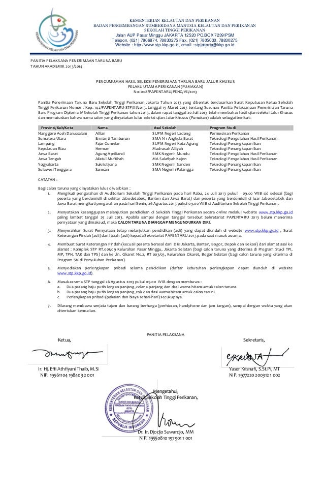 Pengumuman penerimaan-taruna-baru-tahun-2013