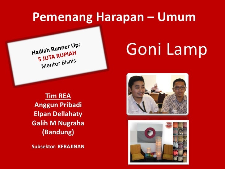 Pengumuman kontes desain kemasan & rencana bisnis pekan 