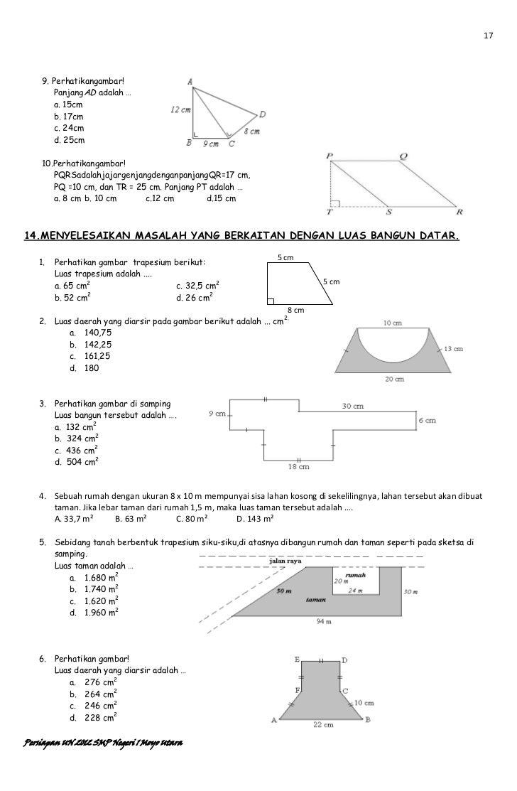 Pengayaan Matematika SMP Un 2012