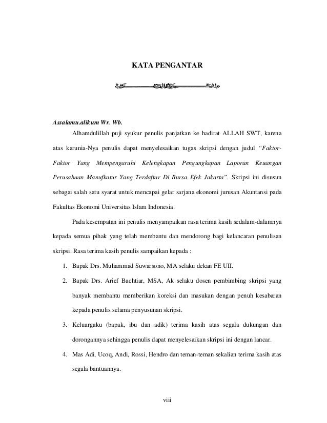 Pengungkapan laporan keuangan