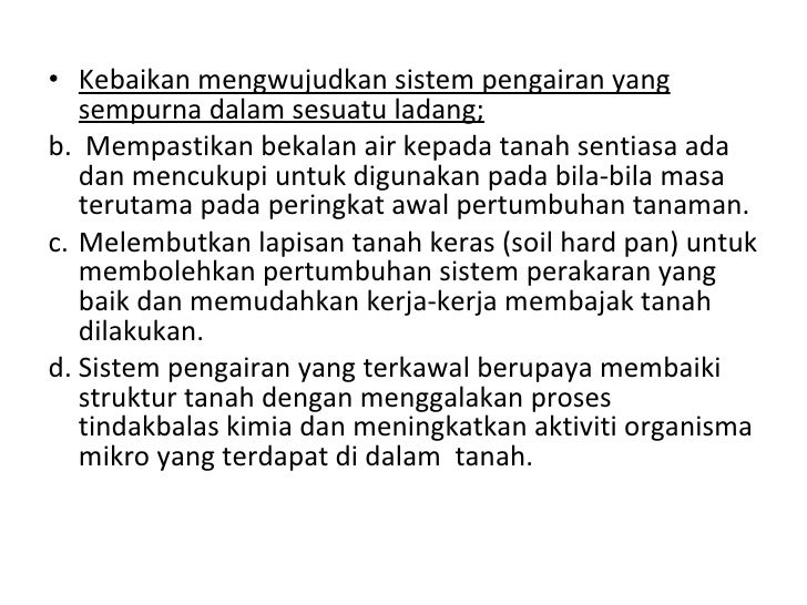 Pengurusan Air Dalam Pertanian