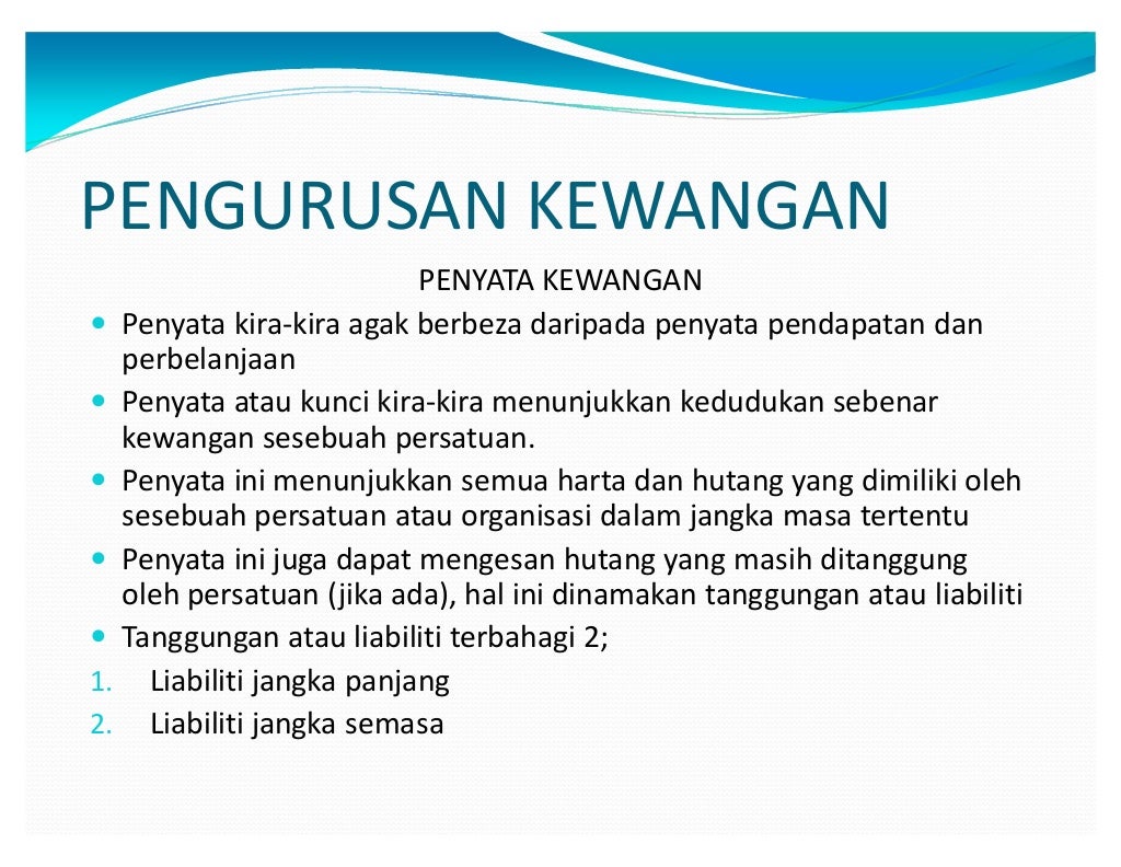 Pengurusan kewangan