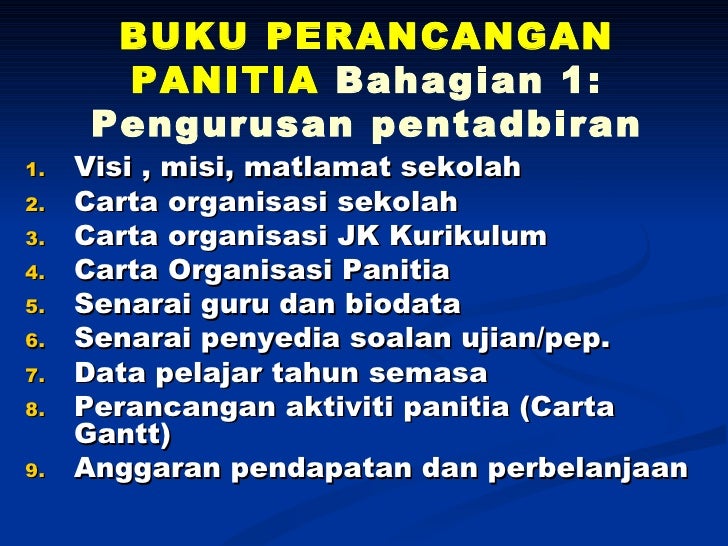 Pengurusan panitia