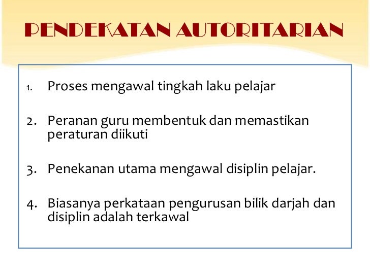 Pengurusan bilik darjah - Psikologi Pendidikan