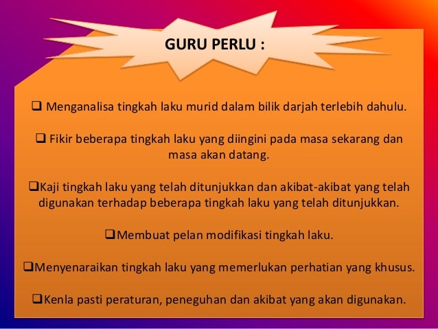 Pengurusan disiplin bilik darjah skinner