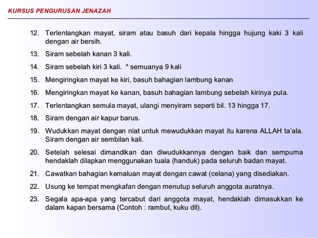 Pengurusan Jenazah Powerpoint
