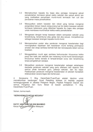 Pengurusan keselamatan murid