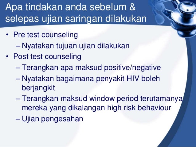 Hiv Test Klinik Kesihatan  Langkah Langkah Membuat Ujian Saringan Hiv