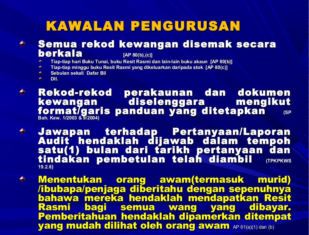 Pengurusan kewangan sekolah (pengurus)