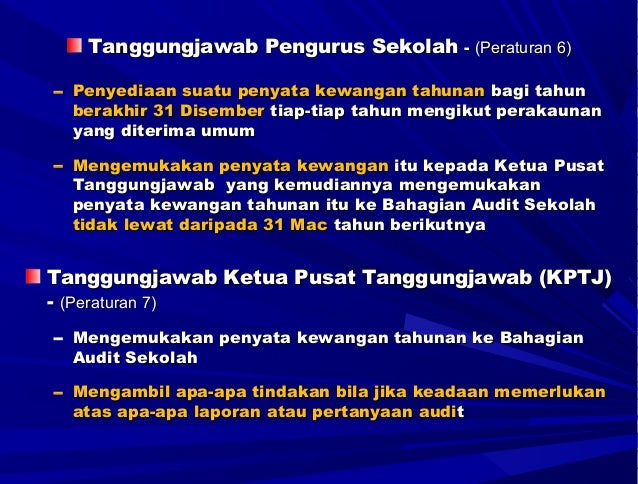 Pengurusan Kewangan Sekolah Pengurus